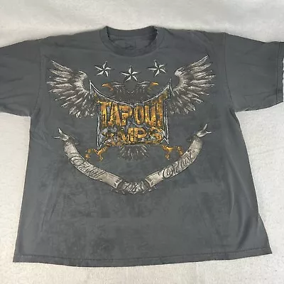 Tapout MPS Shirt Size 2XL MMA UFC XXL Gray Eagles Stars Outskill Outlast Y2K • $34.99