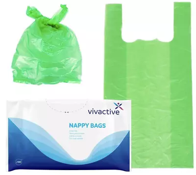 Vivactive Extra Large Incontinence Nappy Disposal Bags 100 Count (Pack Of 1)  • £8.67