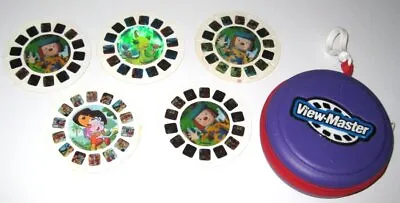Fisher Price VIEW-MASTER Purple Hard Shell Zippered Storage Carry Case & 5 Reels • $14.99