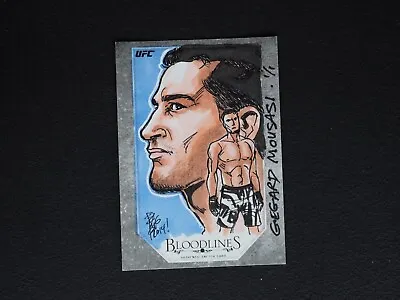 2014 Topps UFC Bloodlines Gegard Mousasi Brian Kong Sketch #1/1 NMMT READ! • $240.48