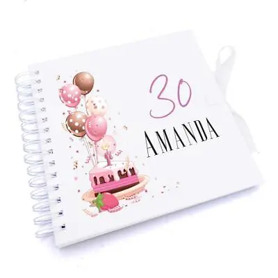 Personalised 30th Birthday Gifts For Her Scrapbook Photo Album UV-605 • £15.49