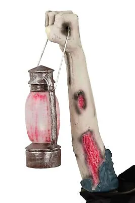 Arm With Lightup Lantern Halloween Scary Horror Evil Zombie Party Prop • £10.13