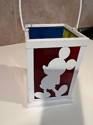 Walt Disney Mickey Mouse Silhouette Candle Multi Colored Lanturn • $30