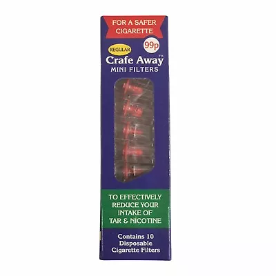 Crafe Away Mini 10 Cigarette Smoking Filters - 6 Packs  • £12.69