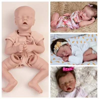 DIY 17  Realistic Reborn Baby Doll Kits Soft Vinyl Lifelike Newborn Gifts Xmas • £17.59