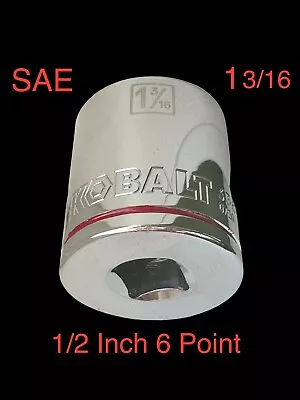 Kobalt 1/2 Inch 6 Point 1-3/16 SAE Socket • $12.99
