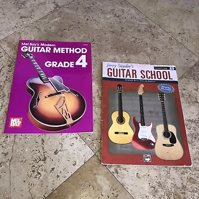 Mel Bay’s Modern Guitar Method Grade 4 And Jerry Snyder’s Guitar School Book 1 • $9.48