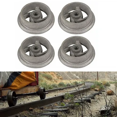 4PCS Cast Iron Cart Wheels Caster Set For Large Model Mine Ore Car Mining 7 1/4  • $118.35