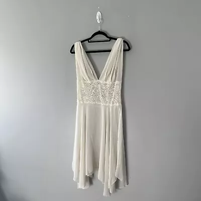 Vintage Victorias Secret White Night Dress Sheer Size Medium • $23.98