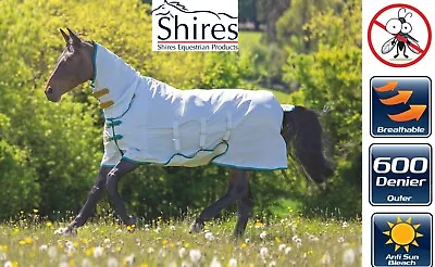 SWEET ITCH COMBO FLY RUG Shires Tempest Plus Full Neck Breathable Horse Rug • £59.39