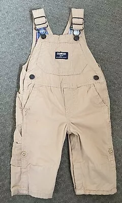 Oshkosh Light Brown Overalls Size 6 Months - Once Used • $30