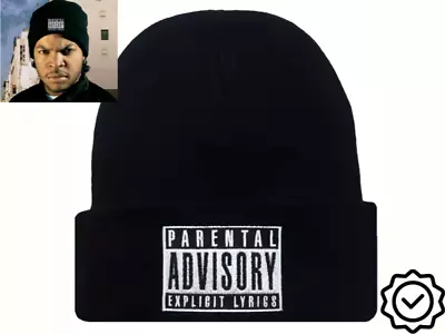 ✅ -parental Advisory- Ice Cube High Quality Cheap Hip Hop Beanie Unisex Eazy-e ✅ • £11.99