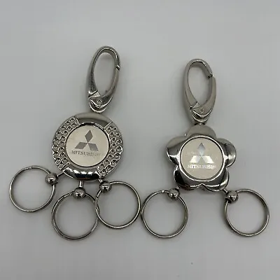 2-Pack Mitsubishi Car Logo Keychain 1” Key Ring • $14.30