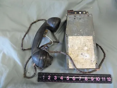 War Time MILITARY FIELD Gear TELEPHONE ~ TS - 9 - E ~  1935  • $55