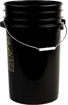 Premium 7 Gallon Bucket HDPE Black • $50.51