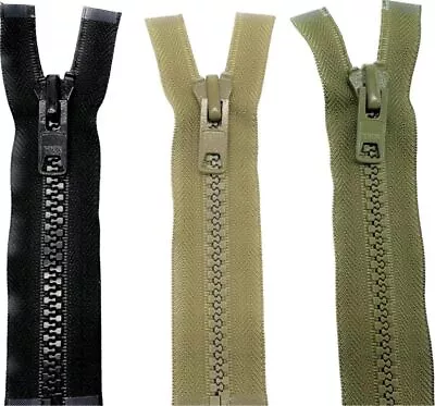 YKK Vislon No.10 Open Ended Zippers For Split Front Chest Rigs • £5.25