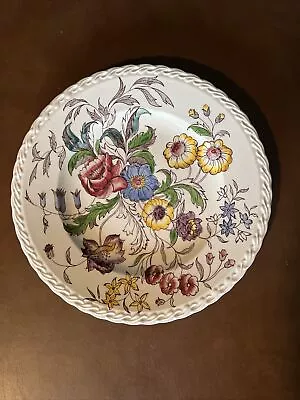 Vernon Kilns California May Flower Serving Platter 12  Hand Painted M01 • $12