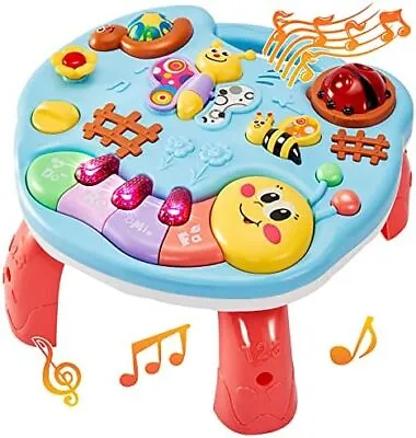 LINFUN KIDS Baby Musical Learning Activity Table Music Toys With Light And Soun • £22.29