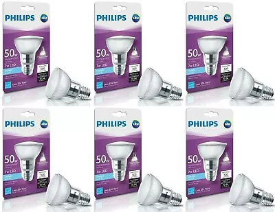 PHILIPS PAR20  LED 50w/7w LED Replacement DAYLIGHT INDOOR FLOOD Bulb - 6 Pack • $27.99