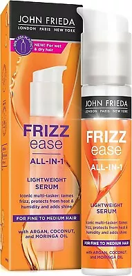 John Frieda Frizz Ease All-in-1 Lightweight Serum 50ml For Fine To Medium Hair • £6.99