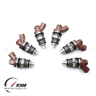 6x 1400cc Fit Denso Side Feed Fuel Injectors For TOYOTA Supra 2JZ 1JZ GTE 1J 2J • $497.19