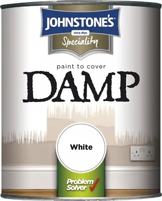 £15.52 • Buy Johnstone's Paint To Cover Damp 750ml White
