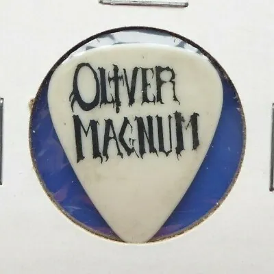 Vintage OLIVER MAGNUM Dan Kurtz GUITAR PICK 1989 Stage Concert Tour Metal RARE • $79.99