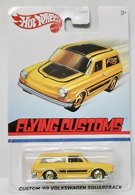 2019 Hot Wheels Flying Customs Custom '69 Volkswagen Squareback Yellow • $6.39