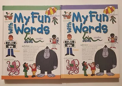 MY FUN WITH WORDS Set Of 2 Southwestern Children Hardcover Books HC A - K L - Z • $16.99