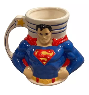 Vintage Superman Ceramic Large Coffee Mug DC Comics • $22.09