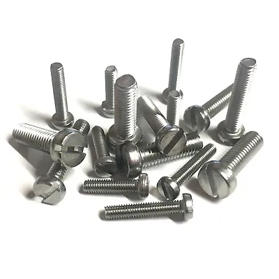 £2.78 • Buy M1.6 - M5 Slotted Cheese Head Machine Screws A2 Stainless Steel Slot Screw Bolt