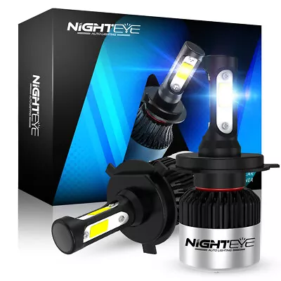 Nighteye H4 9003 Led Headlight Bulbs 6500k Cool White 72w Hi/lo Beam 2y-warranty • $18.44