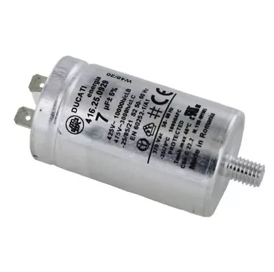 2 X CANDY Genuine Tumble Dryer Motor Capacitor 7UF Microfarad 41039164 • £16.99