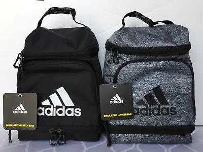 Adidas Excel Insulated Lunch Bag Gray Or Black • $24.98