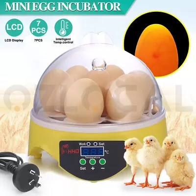 7 Egg Incubator Automatic Digital LED Hatch Turning Chicken Duck Quail Poultry • $27.45