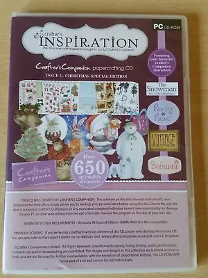 £2.50 • Buy Crafter's Companion Papercrafting CD  Issue 5 Christmas Special Edition  2 Discs