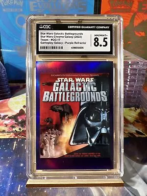 £128.54 • Buy 2022 Star Wars Chrome Galaxy Galactic Battlegrounds Purple Refractor 50/50