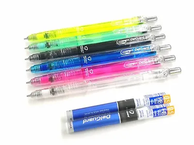 (6 Barrel Set) Zebra MAZ84 DelGuard System Mechanical Pencil 0.5mm Free Leads • $35.19