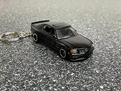 Mercedes Benz 560 SEC AMG Keychain Black Hot Wheels Matchbox • $19.99