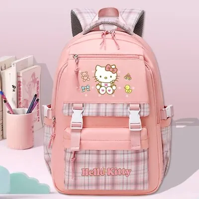 Sanrio School Bags Hello Kitty Backpack Cartoon Travel Bags Storage Bags New • $76.99