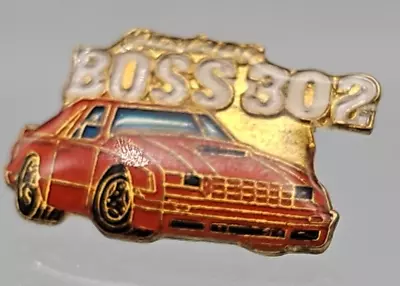 Hat Lapel Brooch Pin Mustang Boss 302 Ford Muscle Car 80s  • $8.99