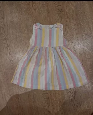 Blue Zoo Rainbow Summer Dress 12 - 18 Months • £2.50