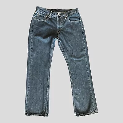 Levis 527 Jeans Mens 34x32 Boot Cut Low Rise Slim Western Medium Wash #0366ED • $23.19