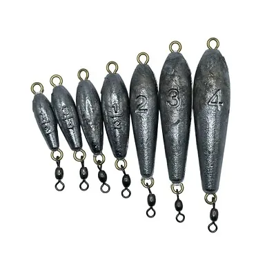 2pk Or 10pk Inline Trolling Trout Weights With Swivel • $5.99