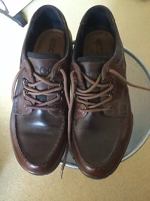 Ecco Mens Lace Up Shoes Size 45 Gore-Tex • £9