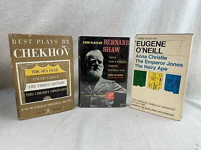 Bernard Shaw / Eugene O’Neill / Chekhov~ Modern Library Playwright Hardcover Lot • $24.95