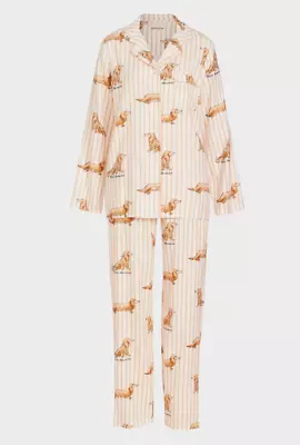 New Peter Alexander Bamboo Flannelette Dachshund Dog Pj Set Striped Xl Rrp$119 • $65