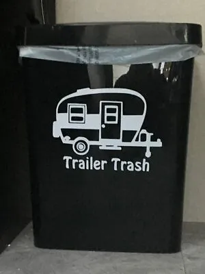 Trailer Trash Decal Funny Camper Sticker 2 At 5x7  Auto Graphics RV Van Teardrop • $20.30