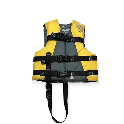 Stearns Yellow Child Ski Vest Life Jacket Type III PFD 30-50lbs Model 29-88 • $24
