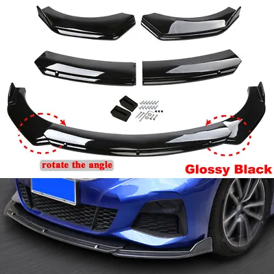 Glossy Black Car Front Bumper Chin Lip Spoiler Splitter For Honda Civic/Accord • £32.99